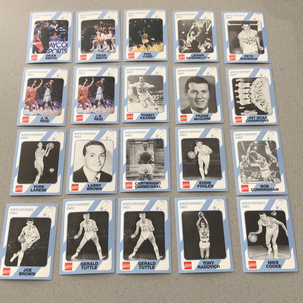 20 1989 Coca-Cola collegiate collection cards